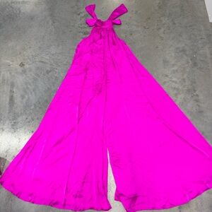 1 STATE | XS Fuchsia Halter Jumpsuit